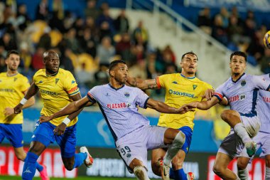 Rodrigo Nascimento, Liga Portekiz maçında GD Estoril Praia ile GD Chaves arasında Estadio Antonio Coimbra da Mota, Estoril, Lizbon, Portekiz 'de oynanan 23 / 24 maçında. (Maciej Rogowski)