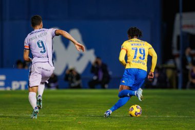 Rodrigo Nascimento, Liga Portekiz maçında GD Estoril Praia ile GD Chaves arasında Estadio Antonio Coimbra da Mota, Estoril, Lizbon, Portekiz 'de oynanan 23 / 24 maçında. (Maciej Rogowski)