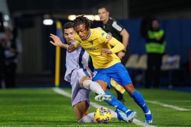 Rodrigo Nascimento, Liga Portekiz maçında GD Estoril Praia ile GD Chaves arasında Estadio Antonio Coimbra da Mota, Estoril, Lizbon, Portekiz 'de oynanan 23 / 24 maçında. (Maciej Rogowski)