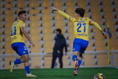 Rodrigo Nascimento, Liga Portekiz maçında GD Estoril Praia ile GD Chaves arasında Estadio Antonio Coimbra da Mota, Estoril, Lizbon, Portekiz 'de oynanan 23 / 24 maçında. (Maciej Rogowski)