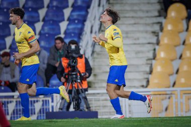 Rodrigo Nascimento, Liga Portekiz maçında GD Estoril Praia ile GD Chaves arasında Estadio Antonio Coimbra da Mota, Estoril, Lizbon, Portekiz 'de oynanan 23 / 24 maçında. (Maciej Rogowski)