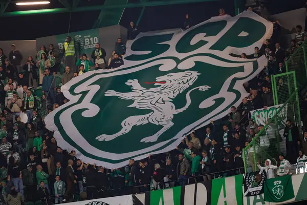Liga Portugal maçında taraftarlar, Sporting CP ile FC Porto, Estadio Jose Alvalade, Lizbon, Portekiz arasında 23 / 24 maç yaptı. (Maciej Rogowski)