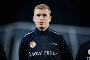 Liga Portekiz 2 Sabseg maçında Vladan Daniloviç, Benfica Kampüsü, Seixal, Lizbon, Portekiz 'de SL Benfica B ve CD Nacional arasında 23 / 24 maç oynadı. (Maciej Rogowski)