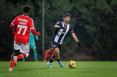 Luis Esteves, Liga Portugal 2 Sabseg maçında SL Benfica B ve CD Nacional arasında Benfica Campus, Seixal, Lizbon, Portekiz 'de oynanan 23 / 24 maçında. (Maciej Rogowski)