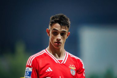 Joao Rego, Liga Portugal 2 Sabseg maçında SL Benfica B ve CD Nacional arasında Benfica Campus, Seixal, Lizbon, Portekiz 'de oynanmıştır. (Maciej Rogowski)