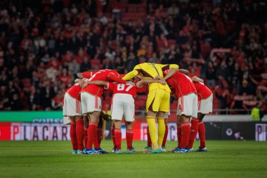 Portekiz 'in başkenti Lizbon' da bulunan Estadio Da Luz 'da oynayan SL Benfica ile FC Famalicao arasında oynanan Taca de Portugal maçında 23 / 24 dördüncü tur Benfica takımı. (Maciej Rogowski)