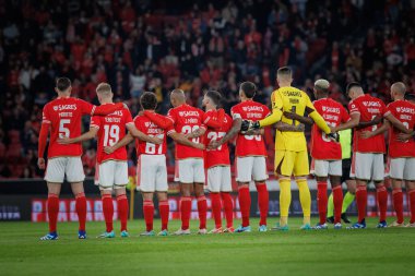 Portekiz 'in başkenti Lizbon' da bulunan Estadio Da Luz 'da oynayan SL Benfica ile FC Famalicao arasında oynanan Taca de Portugal maçında 23 / 24 dördüncü tur Benfica takımı. (Maciej Rogowski)