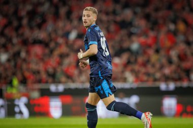Theo Fonseca Taca de Portugal maçında SL Benfica ile FC Famalicao arasında oynanan 23 / 24 'lük dördüncü tur maçında Estadio Da Luz, Lizbon, Portekiz' de. (Maciej Rogowski)