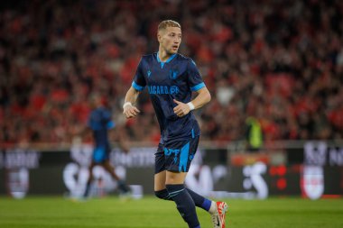 Theo Fonseca Taca de Portugal maçında SL Benfica ile FC Famalicao arasında oynanan 23 / 24 'lük dördüncü tur maçında Estadio Da Luz, Lizbon, Portekiz' de. (Maciej Rogowski)