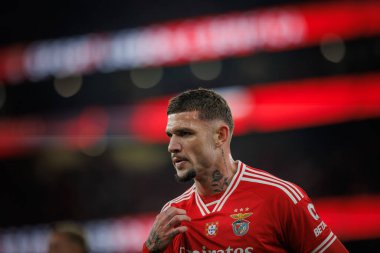 Portekiz 'in başkenti Lizbon' daki Estadio Da Luz 'da SL Benfica ile FC Famalicao arasında oynanan Taca de Portugal maçında Morato, 23 / 24 dördüncü tur maçında. (Maciej Rogowski)