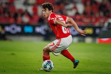 Joao Neves Taca de Portugal maçında SL Benfica ile FC Famalicao arasında oynanan 23 / 24 'lük dördüncü tur maçında Estadio Da Luz, Lizbon, Portekiz' de. (Maciej Rogowski)