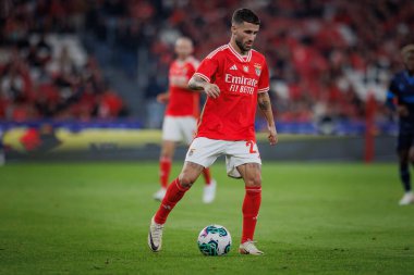 Taca de Portugal maçında Rafael Silva SL Benfica ile FC Famalicao arasında oynanan 23 / 24 'lük dördüncü tur maçında Estadio Da Luz, Lizbon, Portekiz' de. (Maciej Rogowski)