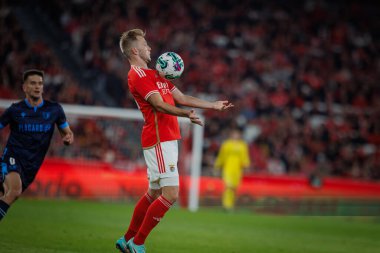 Casper Tengstedt Taca de Portugal maçında SL Benfica ve FC Famalicao arasında oynanan 23 / 24 'lük dördüncü tur maçında Estadio Da Luz, Lizbon, Portekiz' de. (Maciej Rogowski)