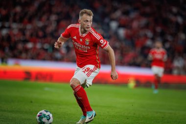 Casper Tengstedt Taca de Portugal maçında SL Benfica ve FC Famalicao arasında oynanan 23 / 24 'lük dördüncü tur maçında Estadio Da Luz, Lizbon, Portekiz' de. (Maciej Rogowski)