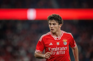 Joao Neves Taca de Portugal maçında SL Benfica ile FC Famalicao arasında oynanan 23 / 24 'lük dördüncü tur maçında Estadio Da Luz, Lizbon, Portekiz' de. (Maciej Rogowski)