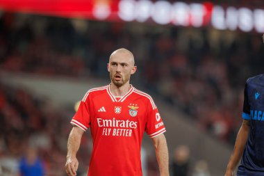Fredrik Aursnes Taca de Portugal maçında SL Benfica ile FC Famalicao arasında oynanan 23 / 24 'lük dördüncü tur maçında Estadio Da Luz, Lizbon' da. (Maciej Rogowski)