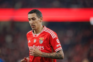Portekiz, Lizbon 'daki Estadio Da Luz' da SL Benfica ile FC Famalicao arasında oynanan Taca de Portugal maçında Angel Di Maria 23 / 24 dördüncü tur maçında. (Maciej Rogowski)
