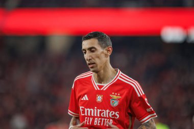 Portekiz, Lizbon 'daki Estadio Da Luz' da SL Benfica ile FC Famalicao arasında oynanan Taca de Portugal maçında Angel Di Maria 23 / 24 dördüncü tur maçında. (Maciej Rogowski)