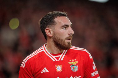 Portekiz 'in başkenti Lizbon' un Estadio Da Luz 'da oynayan SL Benfica ile FC Famalicao arasında oynanan Taca de Portugal maçında Orkun Kokcu, 23 / 24 dördüncü raunttaydı. (Maciej Rogowski)