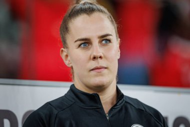 Cara Bosl UEFA Kadınlar Ligi 'nde SL Benfica ve Eintracht Frankfurt arasında oynanan 23 / 24 maçında Estadio Da Luz, Lizbon' da. (Maciej Rogowski)