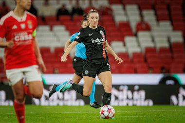 Lara Prasnikar UEFA Kadınlar Ligi 'nde SL Benfica ve Eintracht Frankfurt arasında oynanan 23 / 24 maçında Estadio Da Luz, Lizbon, Portekiz' de. (Maciej Rogowski)