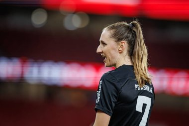Lara Prasnikar UEFA Kadınlar Ligi 'nde SL Benfica ve Eintracht Frankfurt arasında oynanan 23 / 24 maçında Estadio Da Luz, Lizbon, Portekiz' de. (Maciej Rogowski)