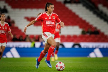 Catarina Amado UEFA Kadınlar Ligi sırasında SL Benfica ve Eintracht Frankfurt arasında oynanan 23 / 24 maçında Estadio Da Luz, Lizbon, Portekiz 'de. (Maciej Rogowski)