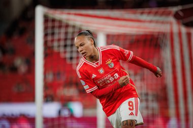 Nycole Raysla UEFA Kadınlar Ligi 'nde SL Benfica ve Eintracht Frankfurt arasında oynanan 23 / 24 maçında Estadio Da Luz, Lizbon, Portekiz' de. (Maciej Rogowski)