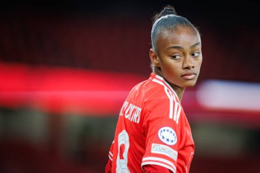 Marta Cintra UEFA Kadınlar Ligi sırasında SL Benfica ve Eintracht Frankfurt arasında oynanan 23 / 24 maçında Estadio Da Luz, Lizbon, Portekiz 'de. (Maciej Rogowski)