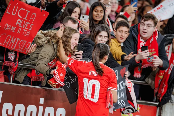 Kika Nazareth UEFA Kadınlar Ligi sırasında SL Benfica ve Eintracht Frankfurt arasında oynanan 23 / 24 maçında Estadio Da Luz, Lizbon, Portekiz 'de. (Maciej Rogowski)