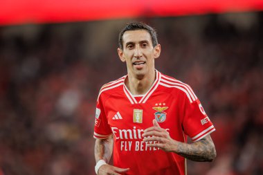 Portekiz Ligi maçında SL Benfica ve SC Farense arasında Estadio Da Luz, Lizbon, Portekiz 'de oynanan maçta Angel Di Maria. (Maciej Rogowski)