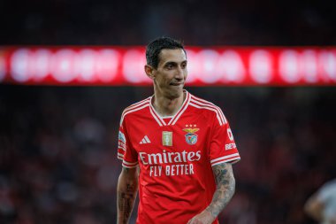 Portekiz Ligi maçında SL Benfica ve SC Farense arasında Estadio Da Luz, Lizbon, Portekiz 'de oynanan maçta Angel Di Maria. (Maciej Rogowski)