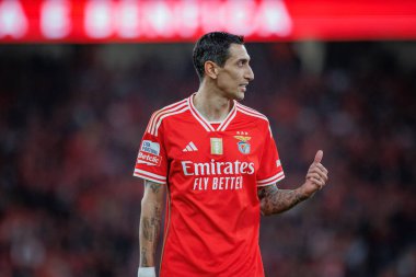 Portekiz Ligi maçında SL Benfica ve SC Farense arasında Estadio Da Luz, Lizbon, Portekiz 'de oynanan maçta Angel Di Maria. (Maciej Rogowski)