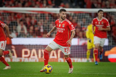 Portekiz Ligi maçında Rafa Silva SL Benfica ve SC Farense arasında Estadio Da Luz, Lizbon, Portekiz 'de oynanan 23 / 24' lük maçta. (Maciej Rogowski)