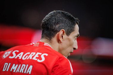 Portekiz Ligi maçında SL Benfica ve SC Farense arasında Estadio Da Luz, Lizbon, Portekiz 'de oynanan maçta Angel Di Maria. (Maciej Rogowski)