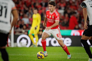 Portekiz Ligi maçında Joao Neves SL Benfica ve SC Farense arasında Estadio Da Luz, Lizbon, Portekiz 'de oynanan 23 / 24 maçında. (Maciej Rogowski)