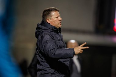 Portimonense SC ile Portekiz 'in Portimonense şehrinde Estadio Municipal de Portimao' da SC Farense arasında oynanan Liga Portekiz maçında Paulo Sergio (Portimonense 'nin koçu). (Maciej Rogowski)