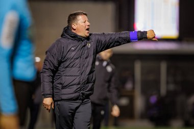 Portimonense SC ile Portekiz 'in Portimonense şehrinde Estadio Municipal de Portimao' da SC Farense arasında oynanan Liga Portekiz maçında Paulo Sergio (Portimonense 'nin koçu). (Maciej Rogowski)