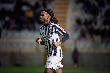 Portekiz 'in Portimonense SC ile Portekiz' in Portimao şehrinde bulunan Estadio Municipal de Portimao 'daki SC Farense arasında oynanan Liga Portekiz maçında Goncalo Costa. (Maciej Rogowski)