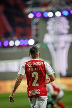 Victor Gomez, Taca Da Liga sırasında (Allianz Kupası) Estadio Municipal de Leiria - Estadio Dr. Magalhaes Pessoa, Leiria, Portekiz 'de Sporting CP ve SC Braga arasında oynanan ilk yarı final maçı oldu. (Maciej Rogowski)