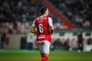 Taca Da Liga (Allianz Kupası) sırasında Jose Fonte, Estadio Municipal de Leiria - Estadio Dr. Magalhaes Pessoa, Leiria, Portekiz 'de Sporting CP ve SC Braga arasında oynanan ilk yarı final maçı oldu. (Maciej Rogowski)