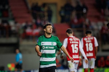 Pedro Goncalves, Taca Da Liga (Allianz Kupası) sırasında Estadio Municipal de Leiria - Estadio Dr. Magalhaes Pessoa, Leiria, Portekiz 'de Sporting CP ve SC Braga arasında oynanan ilk yarı final maçı. (Maciej Rogowski)