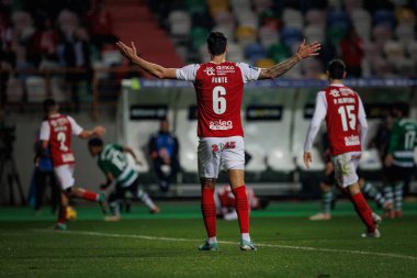 Taca Da Liga (Allianz Kupası) sırasında Jose Fonte, Estadio Municipal de Leiria - Estadio Dr. Magalhaes Pessoa, Leiria, Portekiz 'de Sporting CP ve SC Braga arasında oynanan ilk yarı final maçı oldu. (Maciej Rogowski)