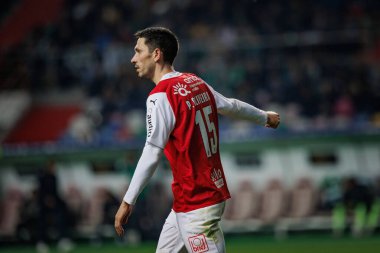 Paulo Oliveira, Taca Da Liga (Allianz Kupası) sırasında Estadio Municipal de Leiria - Estadio Dr. Magalhaes Pessoa, Leiria, Portekiz 'de Sporting CP ve SC Braga arasında oynanan ilk yarı final maçı oldu. (Maciej Rogowski)