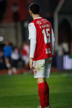 Paulo Oliveira, Taca Da Liga (Allianz Kupası) sırasında Estadio Municipal de Leiria - Estadio Dr. Magalhaes Pessoa, Leiria, Portekiz 'de Sporting CP ve SC Braga arasında oynanan ilk yarı final maçı oldu. (Maciej Rogowski)