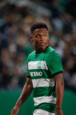 Liga Portugal maçında Geny Catamo, Sporting CP ile Casa Pia AC, Estadio Jose Alvalade, Lizbon, Portekiz arasında 23 / 24 maç yaptı. (Maciej Rogowski)