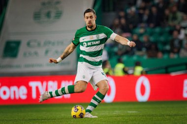 Sebastian Coates, Liga Portekiz maçında Sporting CP ile Casa Pia AC, Estadio Jose Alvalade, Lizbon, Portekiz arasında 23 / 24 maça çıktı. (Maciej Rogowski)