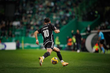 Liga Portekiz maçında Ruben Lameiras, Sporting CP ile Casa Pia AC, Estadio Jose Alvalade, Lizbon, Portekiz arasında 23 / 24 maç oynadı. (Maciej Rogowski)