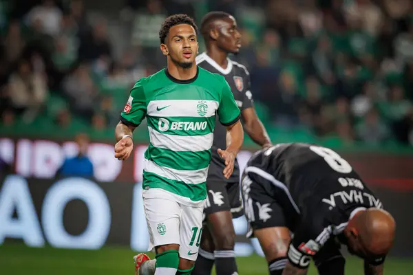 Liga Portekiz maçında Marcus Edwards, Sporting CP ile Casa Pia AC, Estadio Jose Alvalade, Lizbon, Portekiz arasında 23 / 24 maç oynadı. (Maciej Rogowski)