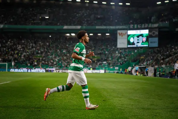 Liga Portekiz maçında Marcus Edwards, Sporting CP ile Casa Pia AC, Estadio Jose Alvalade, Lizbon, Portekiz arasında 23 / 24 maç oynadı. (Maciej Rogowski)